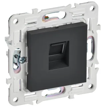 SKANDY Розетка компьютерная RJ45 кат.5E SK-K01G графит IEK