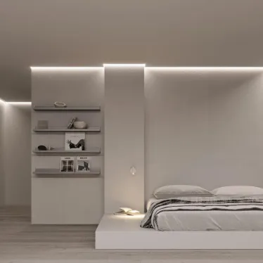 Профиль STRETCH-SHADOW-CEIL-2000 BLACK (A2-CONTOUR-PRO) (Алюминий)