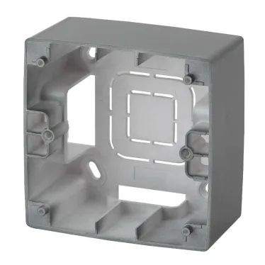 Коробка накладного монтажа 1 пост, Эра12, графит (20/200/1200) 12-6101-12