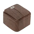 Выключатель двухклавишный ОП Минск 10А с индикатором темное дерево