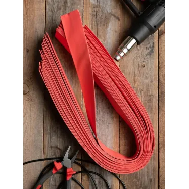 Трубка термоусаживаемая ТУТ нг 25/12,5 красная в отрезках по 1м PROxima