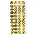 Наклейка N круглая d-20мм