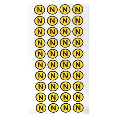 Наклейка N круглая d-20мм