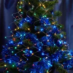                  Гирлянда на елку LED мульти 10 веток 2м от батареек
               