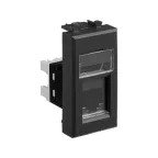 Avanti Телефонная розетка RJ-12 модульная Черный матовый 1 модуль