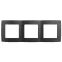 Рамка на 3 поста, Эра12, антрацит, 12-5003-05