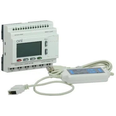 Стартовый набор программируемого логического реле . Включает PLR-S-CPU-1206-AC и кабель для программирования PLR-S-CABLE-USB. Напряжение питания 220В AC