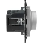 Valena LIFE Светорегулятор с поворотной ручкой универсальный 300Вт без нейтрали С лицевой панелью Алюминий