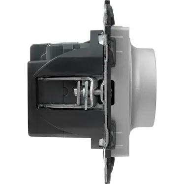 Valena LIFE Светорегулятор с поворотной ручкой универсальный 300Вт без нейтрали С лицевой панелью Алюминий