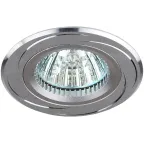 Светильник встраиваемый алюминиевый KL34 AL/SL/1 MR16, 12V, 50W хром