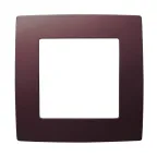 Рамка на 1 пост, Эра12, бордо, 12-5001-25