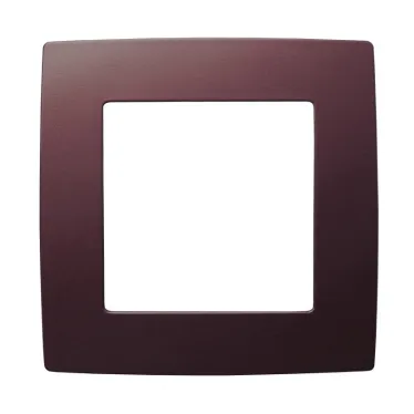 Рамка на 1 пост, Эра12, бордо, 12-5001-25