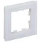 BRITE Рамка 1 пост РУ-1-2-БрБ стекло белый