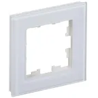 BRITE Рамка 1 пост РУ-1-2-БрБ стекло белый