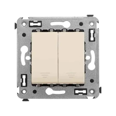Avanti Кнопка двухклавишная в стену,Ванильная дым ка