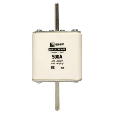 Вставка плавкая ППН-39 630/500А габарит 3