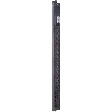 Блок распределения питания ITK BASE PDU PV1111 22U 1ф 16А 12SCHUKO 4C13 2.6м SCHUKO