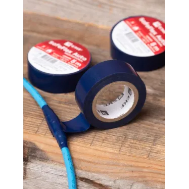 Изолента ПВХ 15мм 5м синий серии SafeFlex Auto