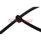 Хомут-стяжка кабельная нейлоновая 400x7,6 мм, черная, упаковка 100 шт, REXANT