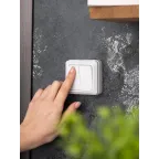 Рим Выключатель двухклавишный 10А белый