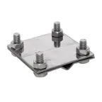 Зажим заземлитель 20 - полоса 50 (пластина 70х80мм) Ni PROxima