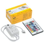                  Контроллер с ПДУ ИК RGB 3 канала 12В 2А 72Вт IEK
               
