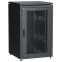 Шкаф сетевой 19' LINEA N 24U 800х800мм перфорированная передняя дверь задняя металлическая черный