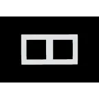 15 Рамка на 2 поста белый