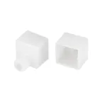 Заглушка WPH-FLEX-1616 WHITE с отверстием (пластик)