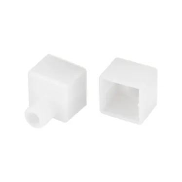 Заглушка WPH-FLEX-1616 WHITE с отверстием (пластик)