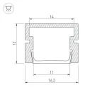 Профиль PDS-SM-2000 ANOD (ARL, Алюминий)