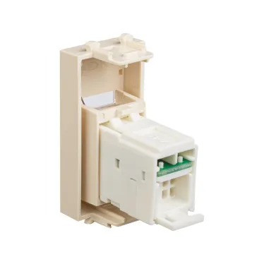 Компьютерная розетка ''Ванильная дымка'' ''Avanti'' RJ-45 модульная, кат. 6, 1 мод