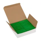 Шина 0 PE 6х9мм 10 отверстий латунь зеленый изолированный корпус на DIN-рейку PROxima