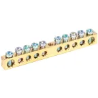 Шина PEN земля-ноль 6х9мм 10/1 (10групп/крепеж по центру)