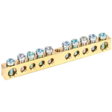 Шина PEN земля-ноль 6х9мм 10/1 (10групп/крепеж по центру)