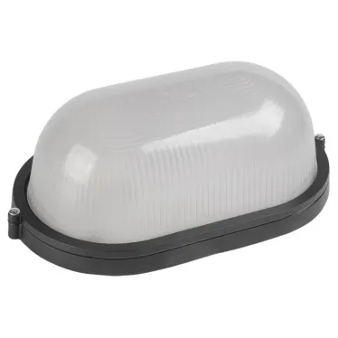 Светильник НПП1401 черный/овал 60Вт IP54 IEK