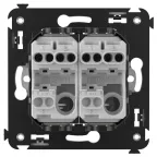 Avanti Выключатель двухклавишный в стену, Белое облако