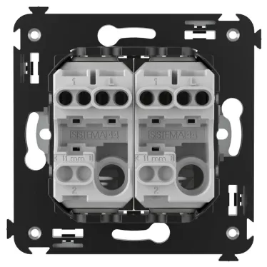 Avanti Выключатель двухклавишный в стену, Белое облако