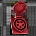 Розетка кабельная 32А 3Р+N+Е IP44 скрытая 380В 425