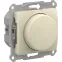 GLOSSA СВЕТОРЕГУЛЯТОР (диммер) повор-нажим, LED, RC, 400Вт, мех., БЕЖЕВЫЙ