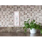 Выключатель двухклавишный - Legrand Inspiria - 10А 250В безвинтовые зажимы - белый