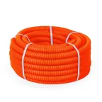 Труба гофрированная ПНД тяжелая безгалогенная (HF) оранжевая с/з д25 (50м/2600м уп/пал)