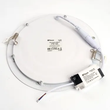 Светильник светодиодный ДВО-15w 6400К 1050Лм slim белый