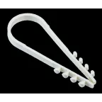 Дюбель-хомут 19-25мм для круглого кабеля нейлон белый (25шт/упак) IEK