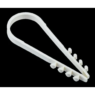 Дюбель-хомут 19-25мм для круглого кабеля нейлон белый (25шт/упак) IEK