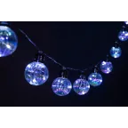                  Гирлянда садовая Радужные лампочки на солнечной батарее 3,8 м (длина рабочей части 1,8 метров) 10 LED ERASF23-22
               