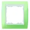 Рамка на 3 поста, S82, пастель зеленая - белый