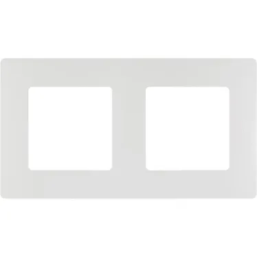 ETIKA Рамка 2 поста белая