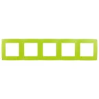 Рамка на 5 постов, Эра12, лайм, 12-5005-26