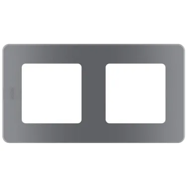 Рамка 2 поста INSPIRIA дымчатая